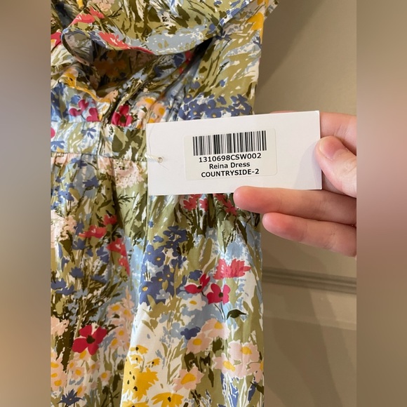 Reformation Reina Dress Countryside Print NWT 4 - Picture 5 of 6